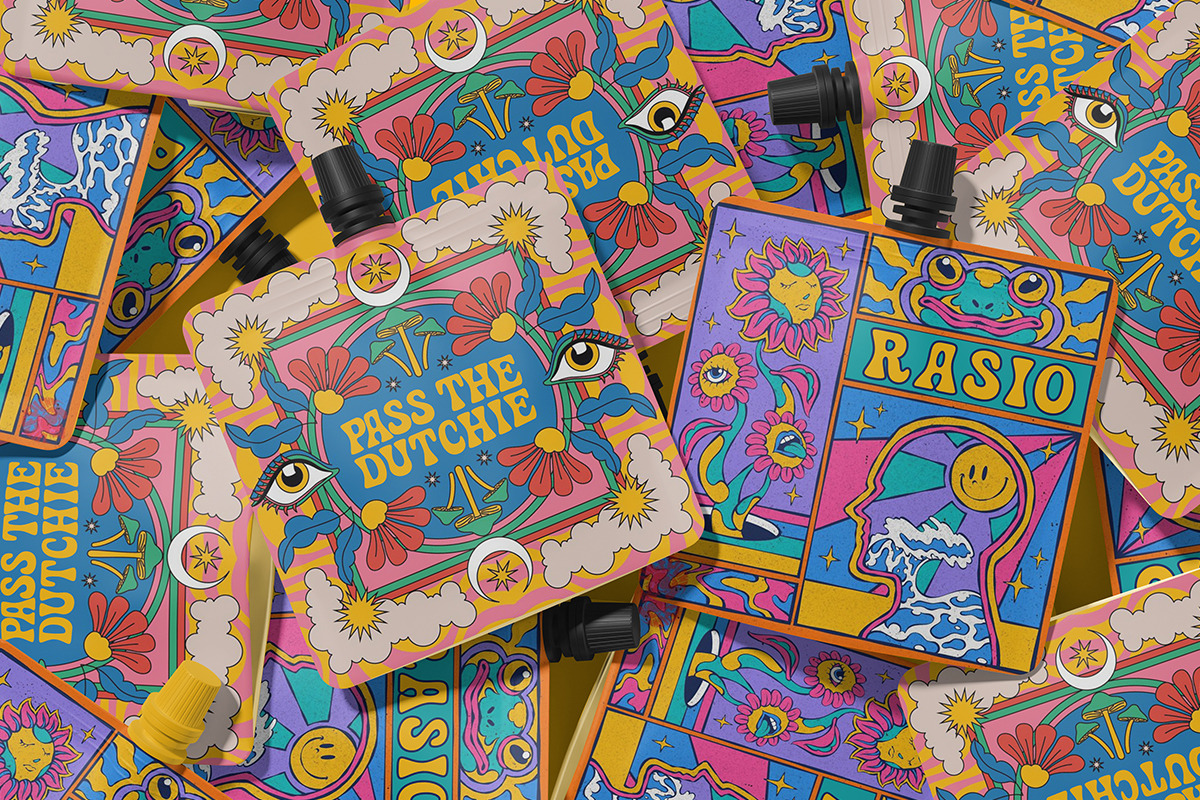 Psycora Psychedelic Font, a Sans Serif Font by Rasio Studio (Photo 8 of 8)