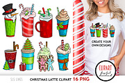 Christmas Latte Clipart - Coffee PNG, a Food Illustration by SLS Lines (Thumbnail 4 of 6)