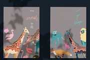 Animals vector clipart set, an Object Graphic by PatternsBlooming (Thumbnail 4 of 6)