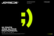 Joyride Extended Typeface, a Sans Serif Font by TypeJuice™ (Thumbnail 9 of 9)