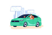 Car rent, carsharing concept set, a Transportation Illustration by PaperTrident (Thumbnail 3 of 11)