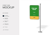 Directional Street Sign Mockup, a Product Mockup by graphypix (Thumbnail 2 of 4)
