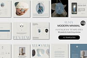 ALMA Aesthetic Canva Templates, a Social Media Template by Studio Suvelle (Thumbnail 2 of 12)