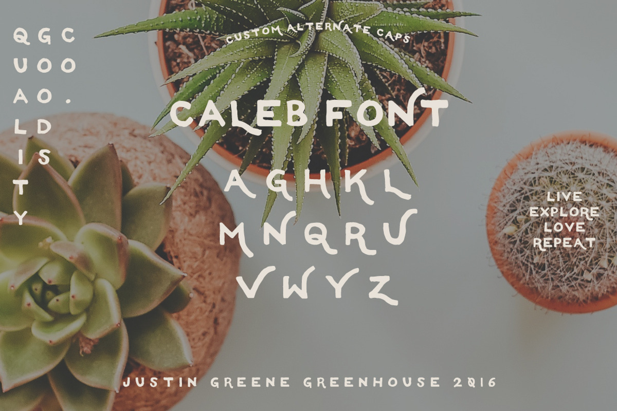 Caleb ~ A Hand Drawn Font preview 2