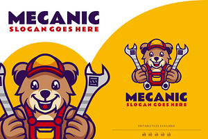 Mechanic Mascot Logo Design, a Branding & Logo Template by Artnivora.Std