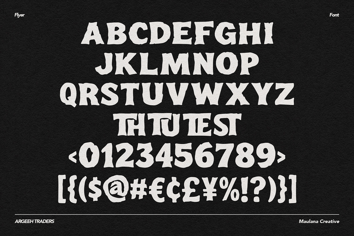 Argeeh Traders Bold Psychedelic Font, a Serif Font by Maulana Creative (Photo 7 of 7)