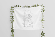 Hello Spring Ink Sketch Illustration, an Illustration by Chloe's Illustrations (Thumbnail 7 of 7)