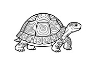 Turtle Line Art Illustration Bundle, an Illustration by Creativeshirt (Thumbnail 46 of 48)