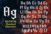 Agitator Blackletter Font, a Blackletter Font by madeDeduk (Thumbnail 2 of 10)