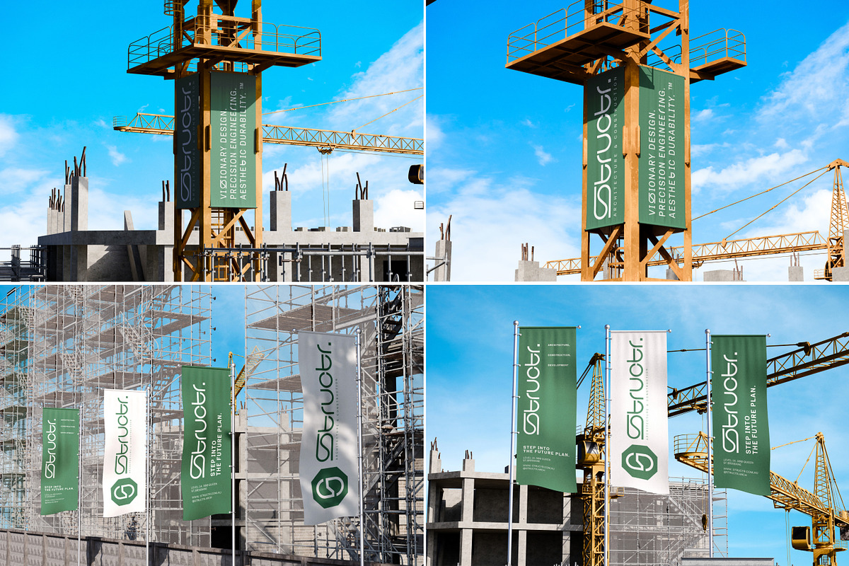 40 Construction Site Branding Mockup, an Advertising Mockup by Vitora Mockup (Photo 4 of 11)