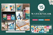 Modern Watercolor Expression Print, a Background Graphic by Vibrand Studio (Thumbnail 1 of 11)