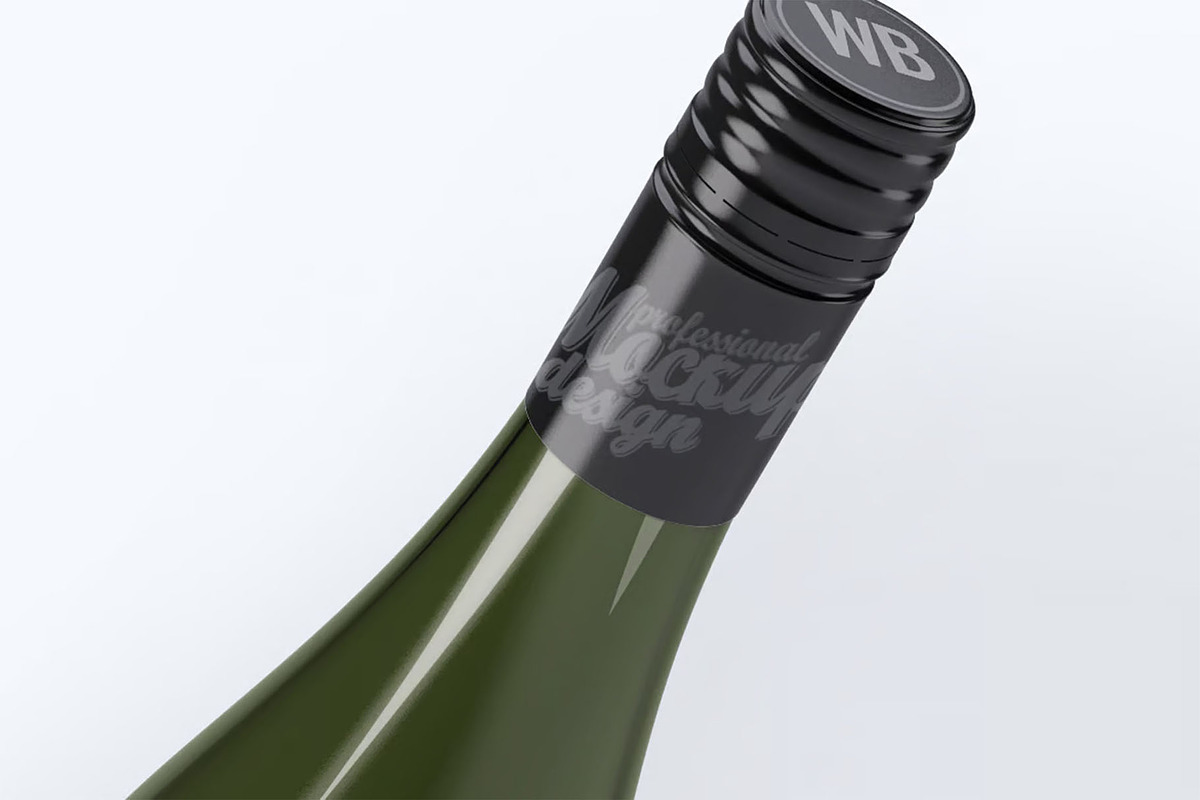 Wine Bottle Mock-Up, a Product Mockup by DesignRushMarket (Photo 7 of 8)