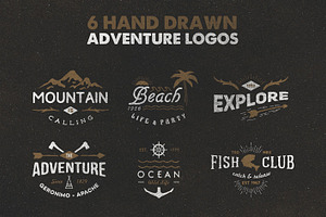 Hand Drawn Adventure Logos