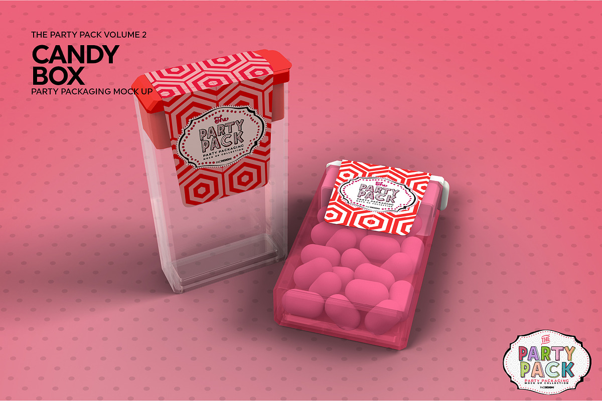 Candy Container Packaging Mockup, a Cups & Container Mockup by INCDesign (Photo 4 of 6)