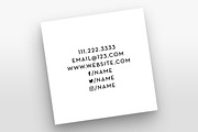 The Small Initial - Business Card, a Business Card Template by xxDeadPixels (Thumbnail 3 of 5)