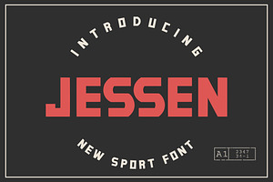 Jessen Sport Font, a Font by Bayuktx