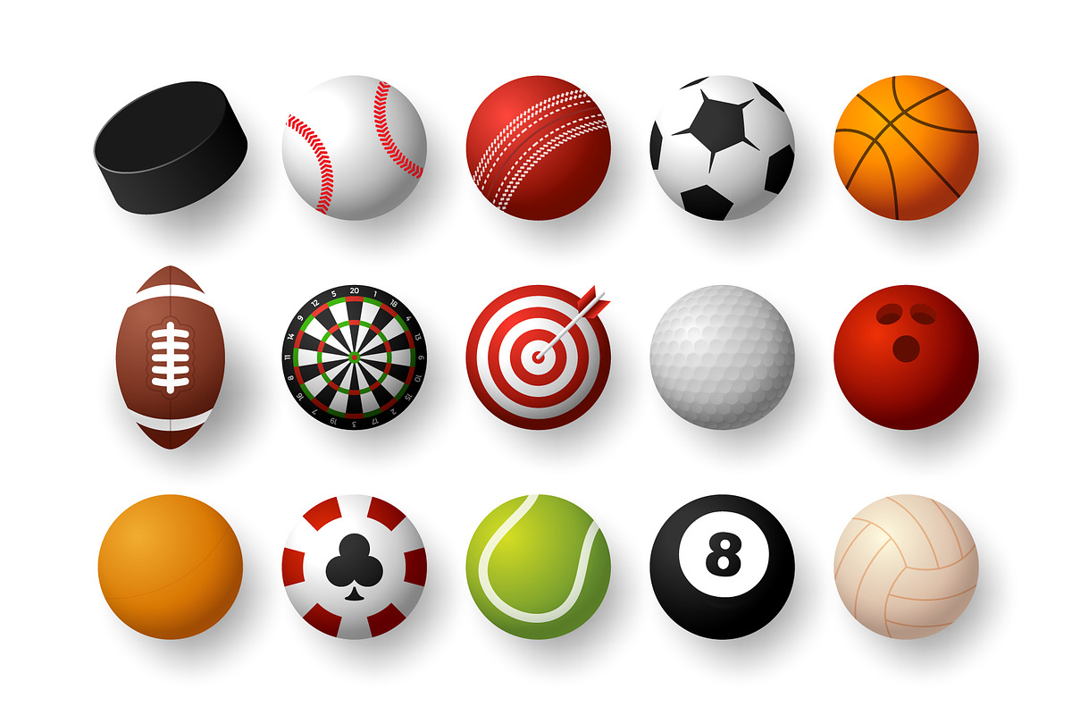 Sport equipment ball set, an Object Graphic by Lunarts Studio (Photo 4 of 5)