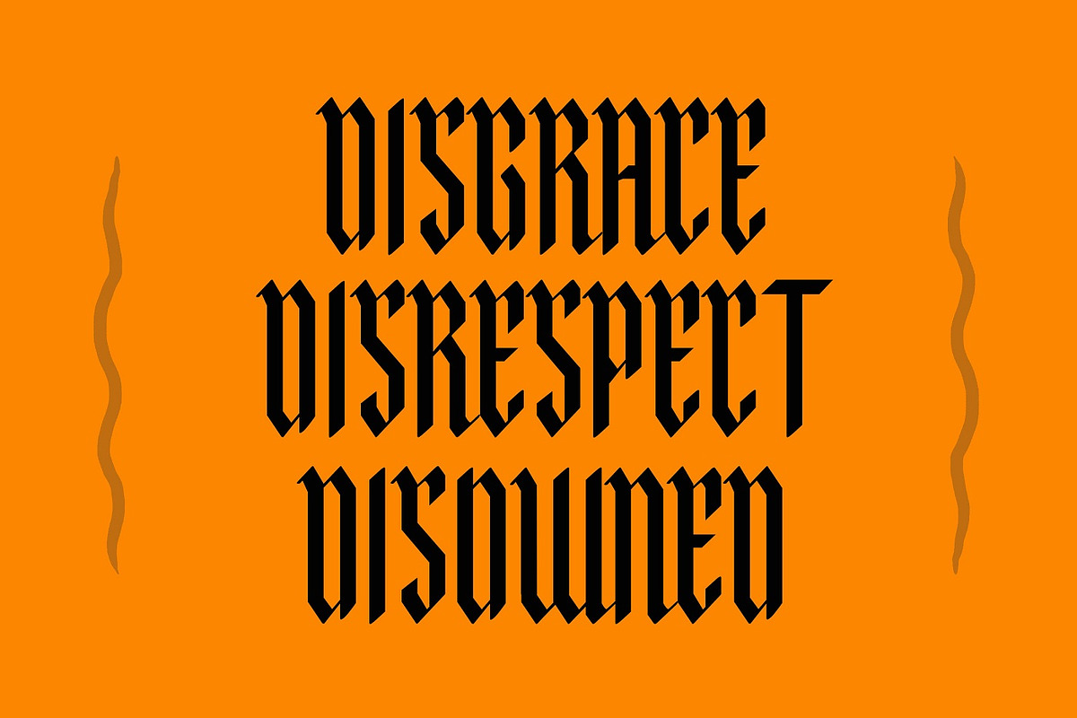 Malegroth - Tall Blackletter Fonts preview 2