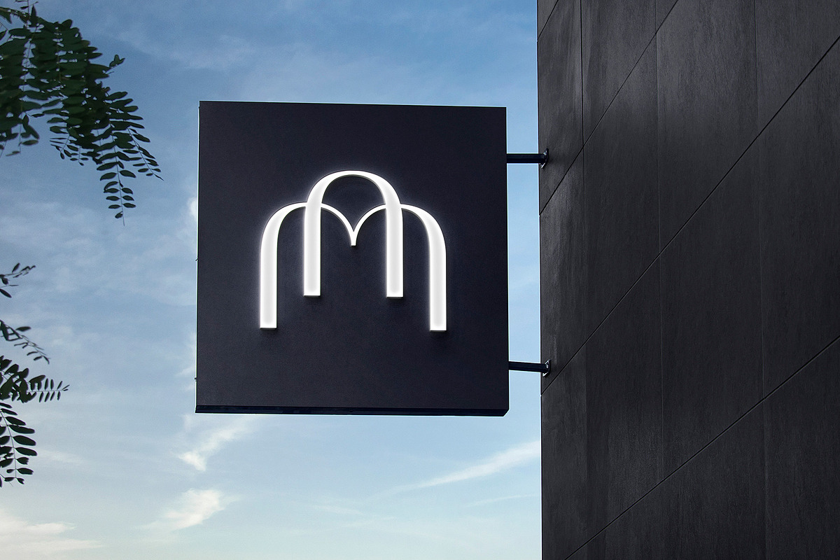 Logo Mockup Black Hanging Sign, a Product Mockup by Asylab (Photo 4 of 5)