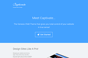 Captivate WordPress Flat UI Theme, a WordPress Template by Creatika (Thumbnail 1 of 6)