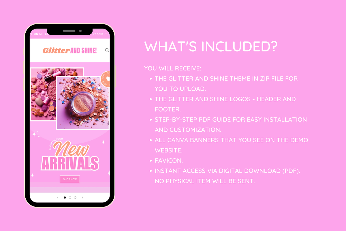 Makeup Shopify Theme, a Shopify Template by SunshineStudioBoutique (Photo 2 of 9)