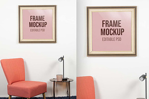 Square Frames Mockup