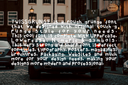 TwissGrunge Rough Grunge Font, a Script Font by zerologicstudio (Thumbnail 3 of 3)
