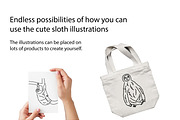 Cute Doodle Sloths, an Animal Illustration by Liz Pengilley Studio (Thumbnail 4 of 4)