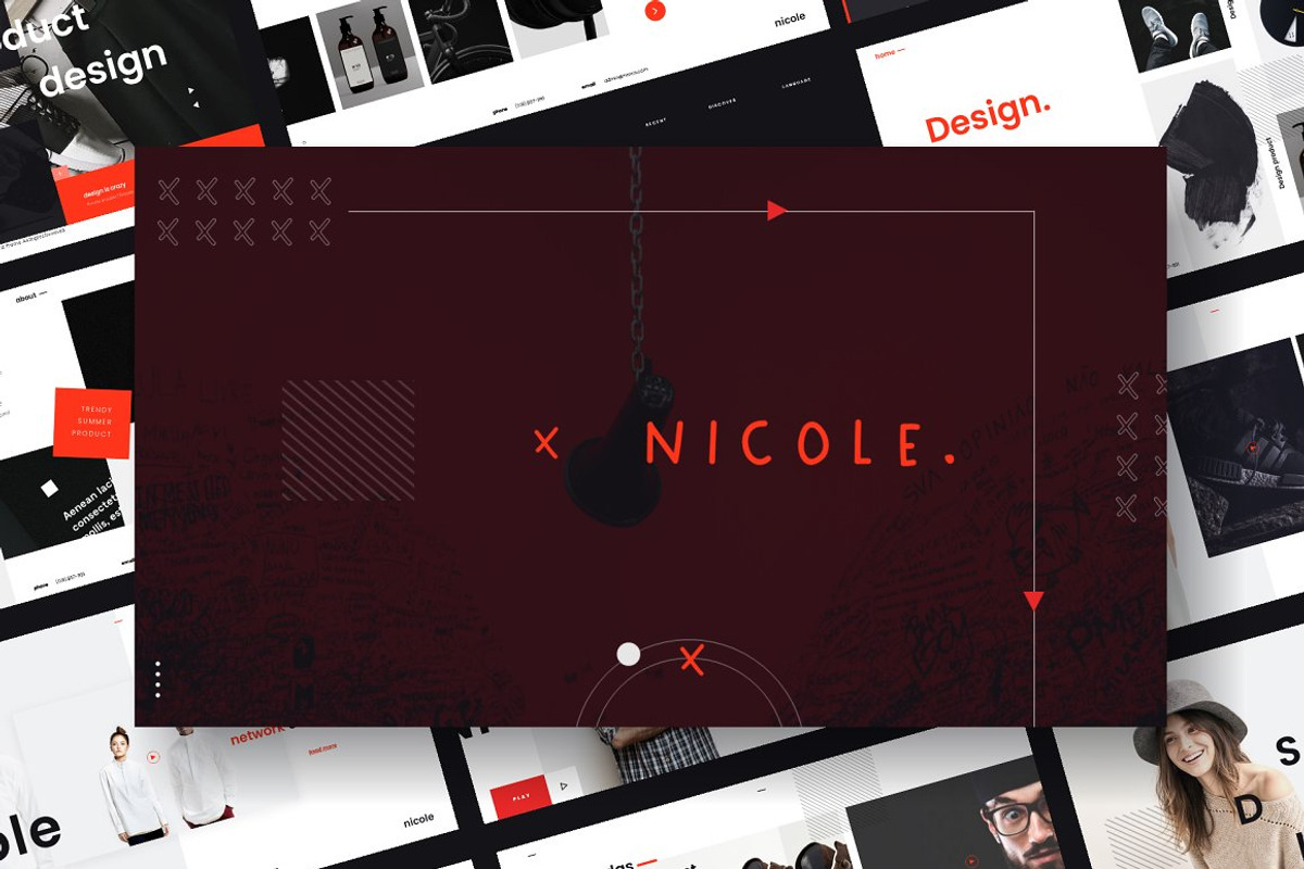 Nicole Business PowerPoint Template, a Presentation Template by Mikokit (Photo 1 of 10)