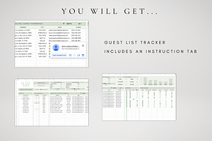 Wedding Guest List Template