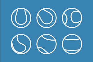 Padel ball vector icon art for marke, a Graphic by Logoworks