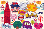 Illustrations with London symbols, a Decorative Illustration by MoleskoStudio (Thumbnail 8 of 9)