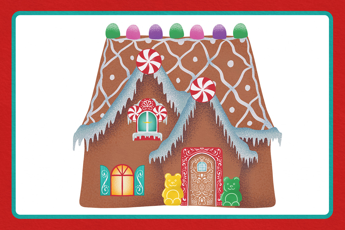 Printable Gingerbread House Builder, an Object Graphic by The Digital Prop Shop (Photo 7 of 7)