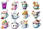 Halloween Drinks Cuties Clipart, an Illustration by Designworld (Thumbnail 2 of 5)