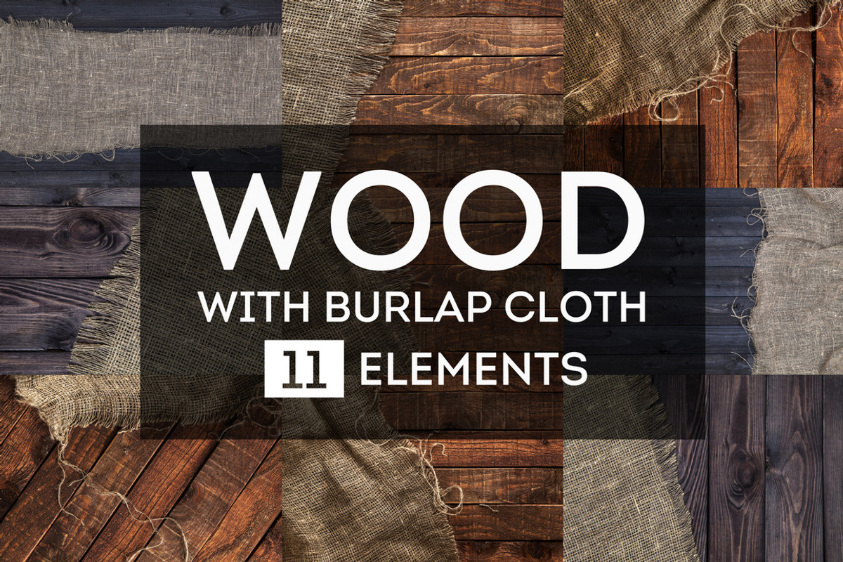 Rustic burlap on a wooden table, a Texture Graphic by Max Lashcheuski (Photo 1 of 12)