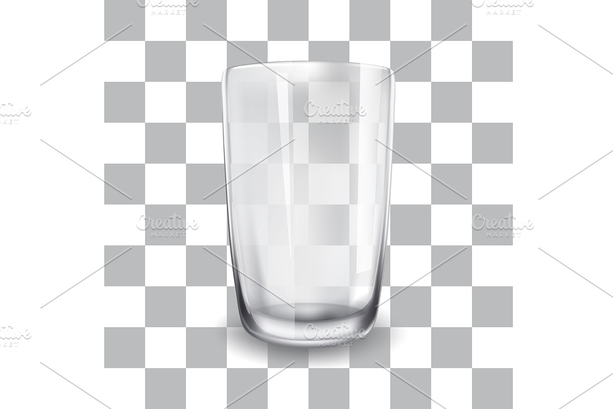 illustration of empty glass cup, a Food Illustration by piter.goskov