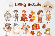 Fall Mega Pack – Clipart & Sticker, a Seasonal Illustration by Annyillustration (Thumbnail 3 of 7)