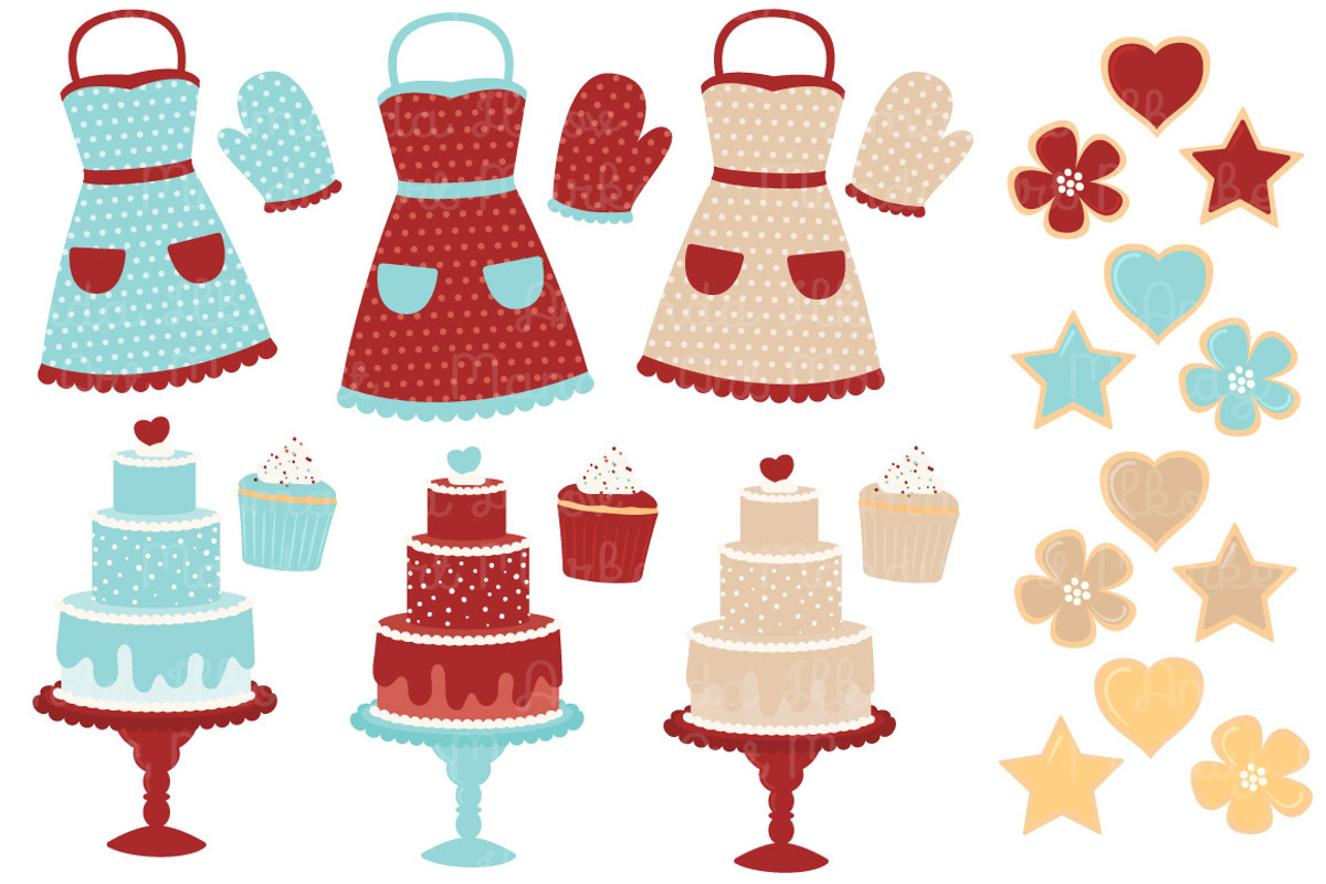Retro Baking Clipart & Vectors, an Illustration by Amanda Ilkov (Photo 2 of 4)