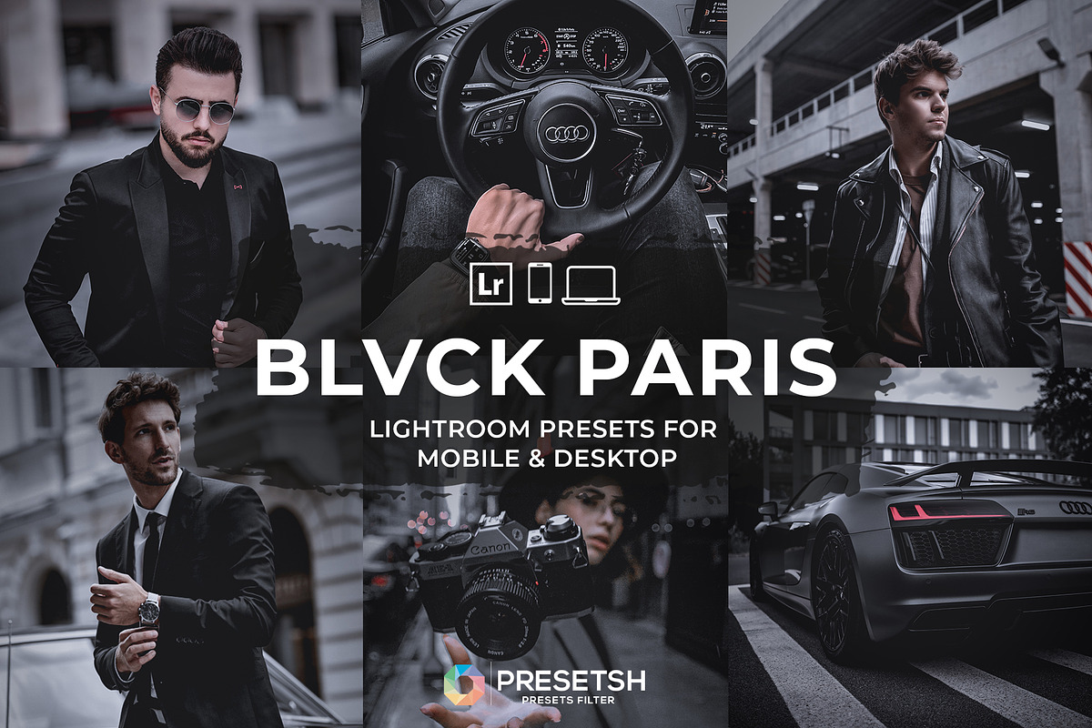 Black Paris Lightroom Presets, an Action Add-On by Presetsh.com (Photo 1 of 12)