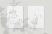 Minimalist Peony Line Sketches, a Decorative Illustration by Galerie Design Studio (Thumbnail 7 of 10)