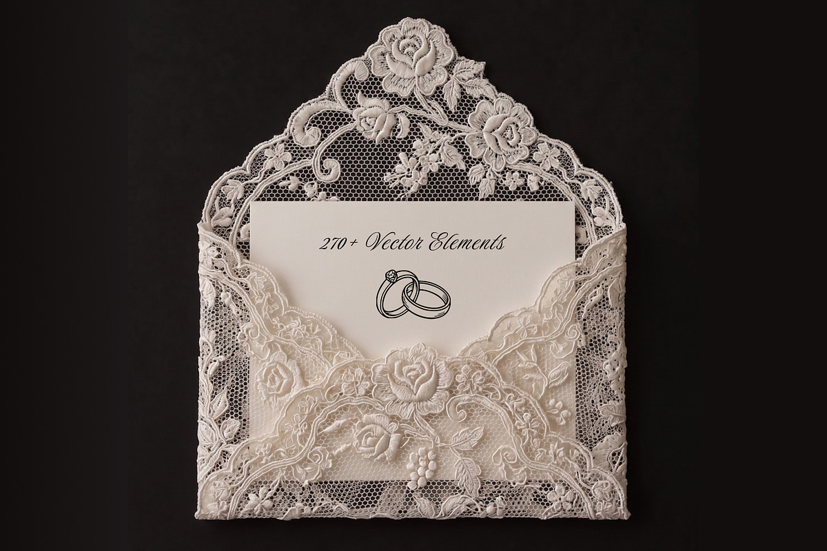 277 Hand Drawn Wedding Icons, an Object Graphic by OliaMuseDesign (Photo 8 of 8)