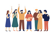 People celebrating holiday, a Person Illustration by Good Studio (Thumbnail 1 of 4)