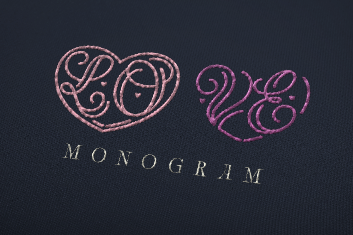 Lo-Ve Monogram font, a Font by Roland Huse Design (Photo 1 of 5)