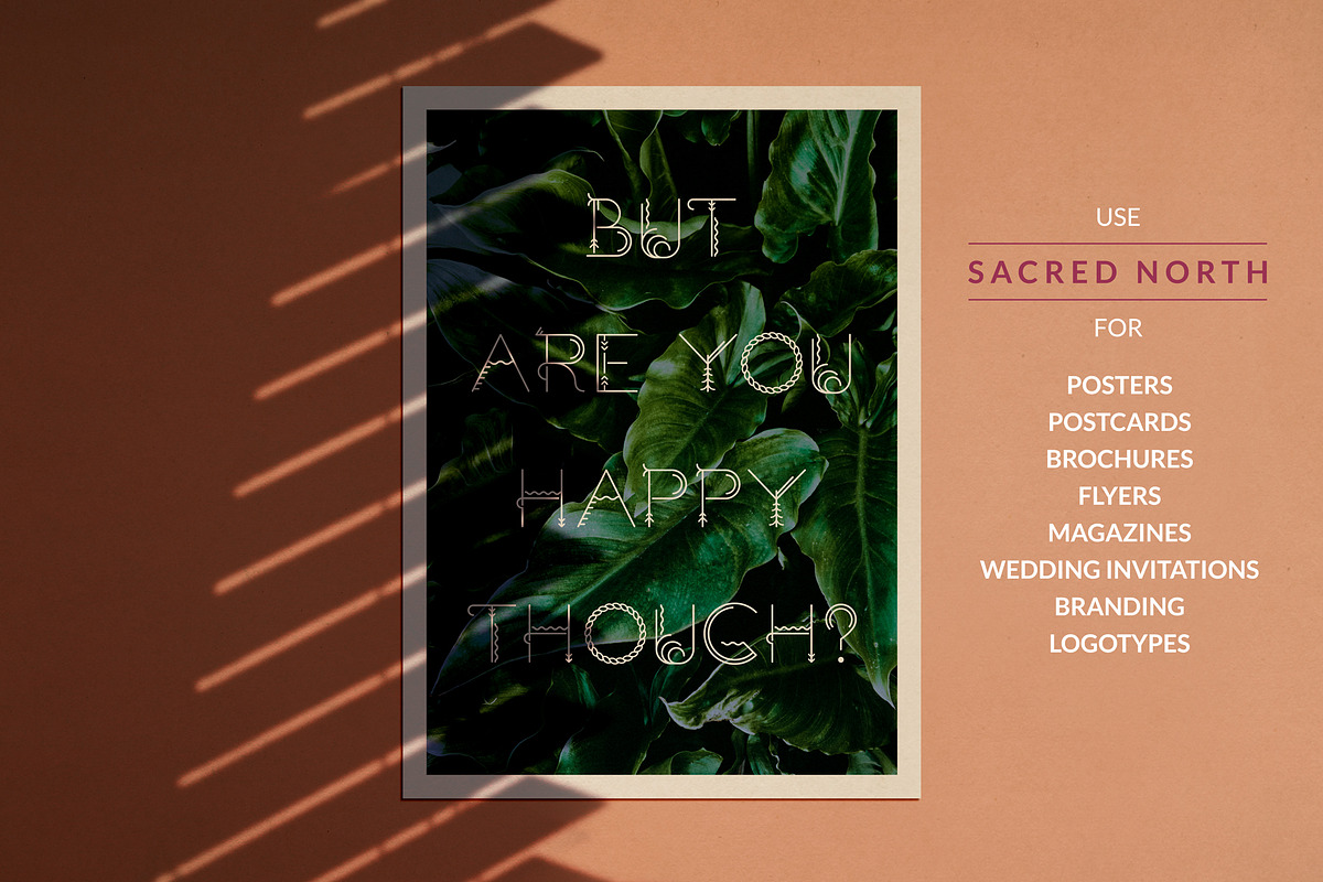 Sacred North Display Font + Extras preview 3