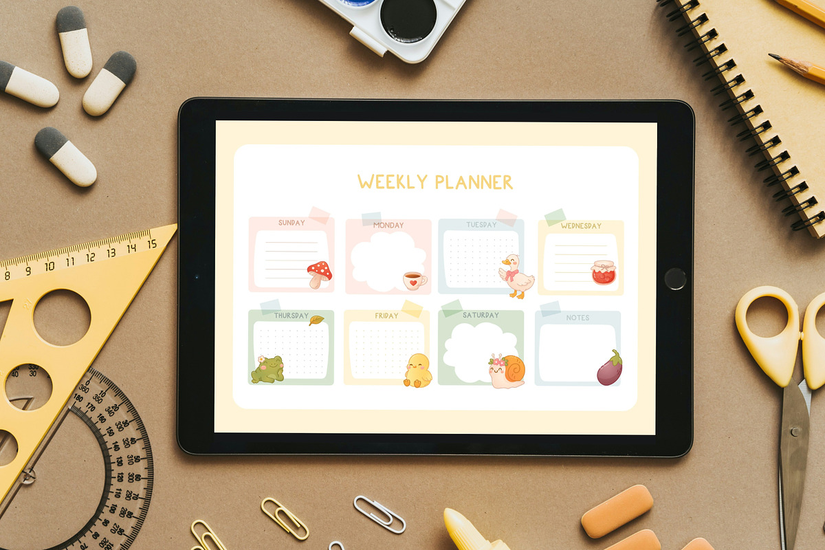 Cute Autumn Planner Pages, a Print Template by Bielousova Art (Photo 6 of 8)