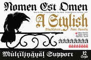 Nomen Est Omen - Blackletter Font, a Blackletter Font by Artistic & Unique (Thumbnail 6 of 15)