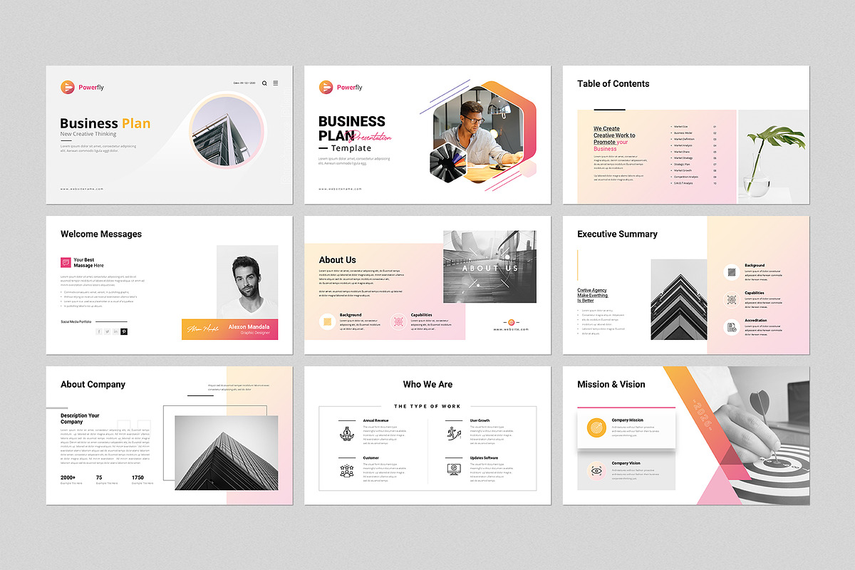 Business Plan Presentation Template, a Presentation Template by GenerousArt (Photo 3 of 8)
