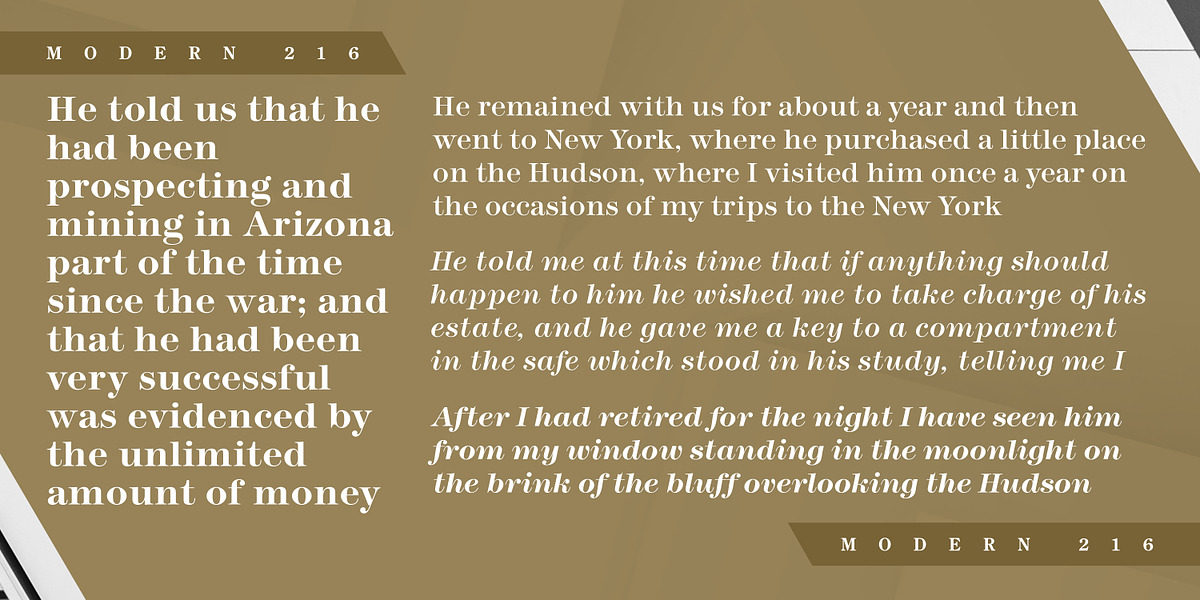 Modern 216, a Serif Font by FontSite Inc. (Photo 2 of 2)