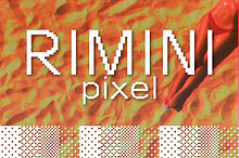 Rimini pixel - Geometric retro type