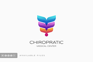 Chiropractic Gradient Colorful Logo, a Branding & Logo Template by ivan_artnivora